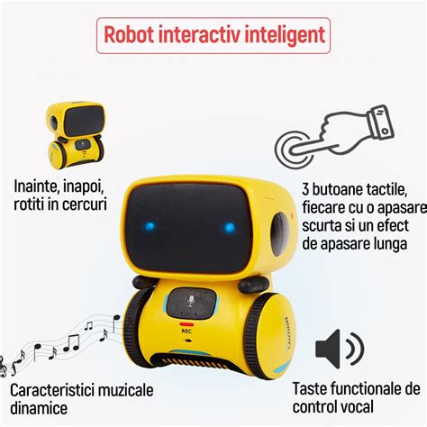 Robot Inteligent Cu Senzor Sundiguer Interactiv Control Vocal