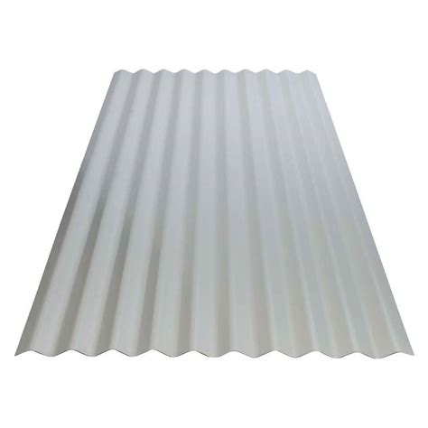 8 Ft Corrugated Galvalume Steel 26 Gauge Roof Panel 23988 The Home Depot