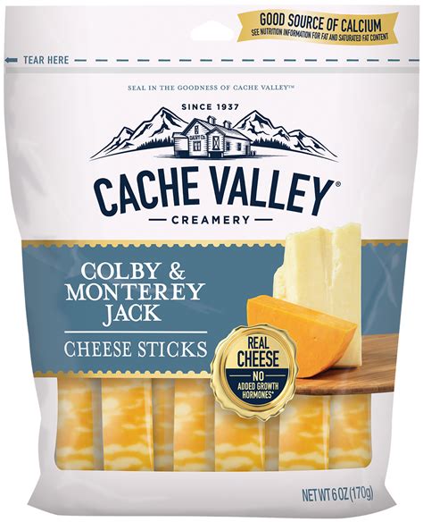 Colby & Monterey Jack Cheese Sticks - Cache Valley Creamery