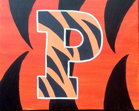 Princeton Tigers - Pinot's Palette Painting