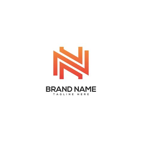 Premium Vector Modern Colorful Letter NH HN Logo Design Vector