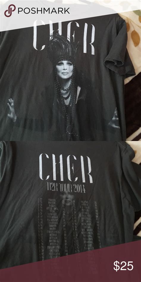 Original Cher Tour Shirt Tour Shirt Cher Tour Shirts