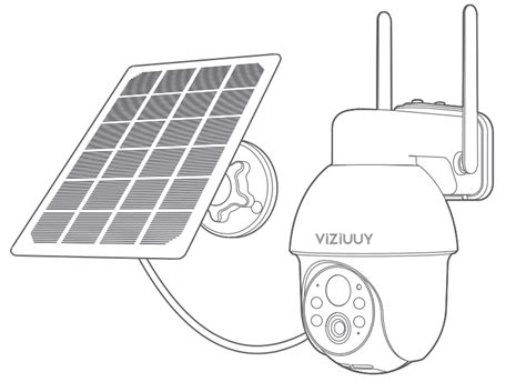 VIZIUUY Solar Battery-Wireless Security Camera VZ-5PT1 Quick Start Guide - CloudEdge App