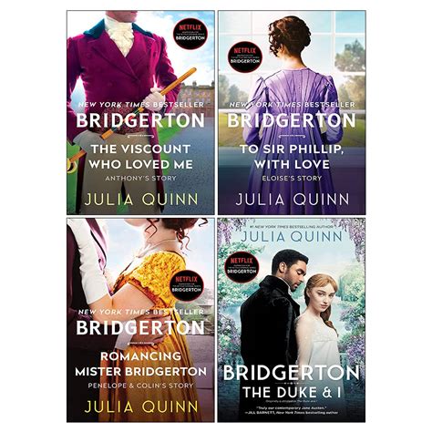 Julia Quinn Bridgerton Family Series 4 Collection Books Set by Julia ...