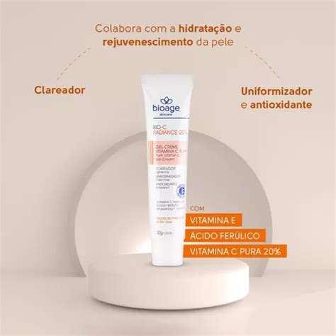 Vitamina C Radiance Creme Clareador Facial Bioage G Tipo De Pele