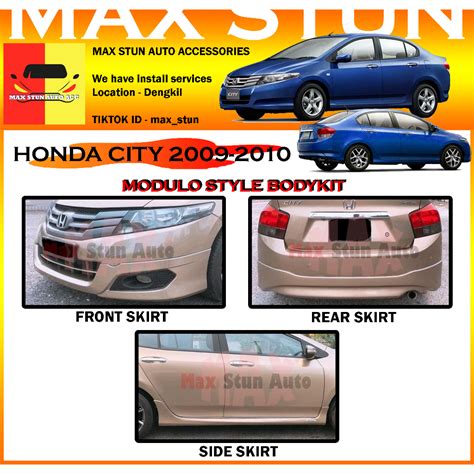 HONDA CITY 2009 2011 MODULO FULL SET BODYKIT MDL BUMPER SKIRT LIP CITY