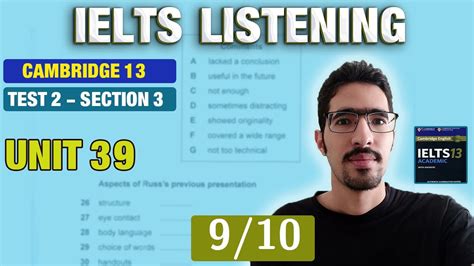 لیسنینگ آیلتس IELTS LISTENING UNIT 39 YouTube