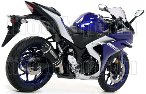 ARROW POT ECHAPPEMENT APPROUVE THUNDER ALUMINIUM NOIR C YAMAHA YZF R3