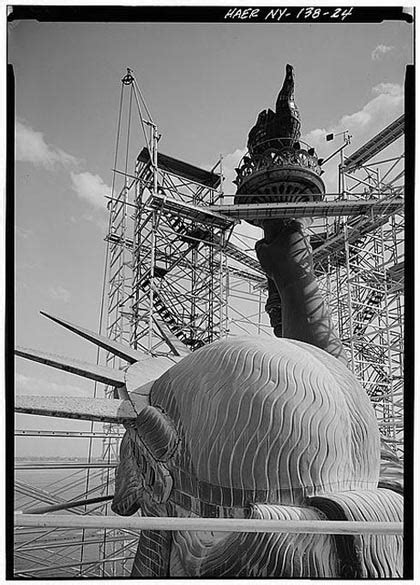 The Observist | The Statue of Liberty under construction (1884)