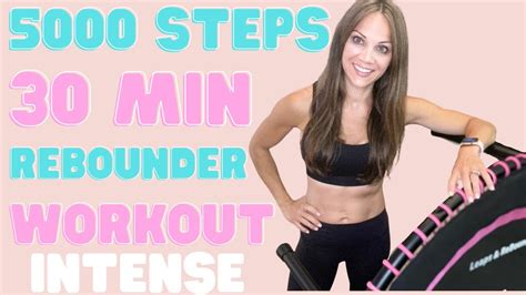 5000 Steps In 30 Min Walking At Home Rebounder Workout Calorie Burning Super Sweaty Fast