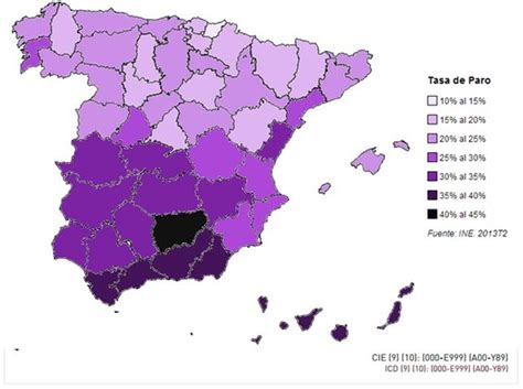 Antonio Alonso España Geografia Mapa 2 Paro En España Ud 15