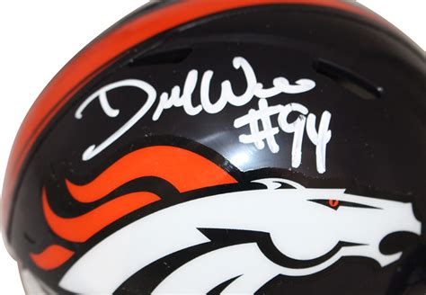 Demarcus Ware Signed Denver Broncos Speed Mini Helmet Beckett – Denver ...