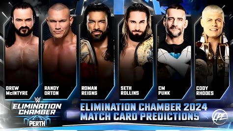 EPIC Elimination Chamber Reigns Vs Rollins McIntyre Punk Vs Orton