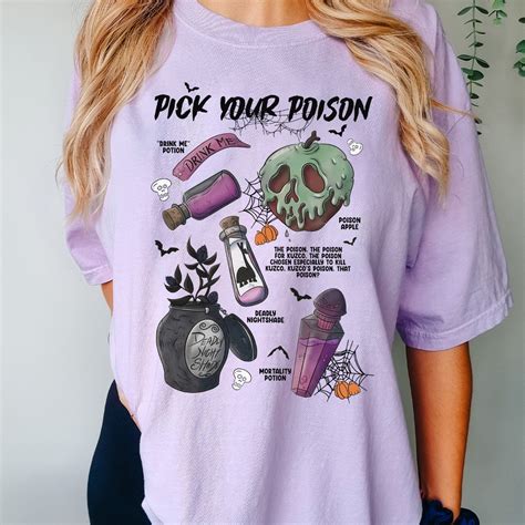 Vintage Pick Your Poison Disney Shirt Disneyland Villain Etsy