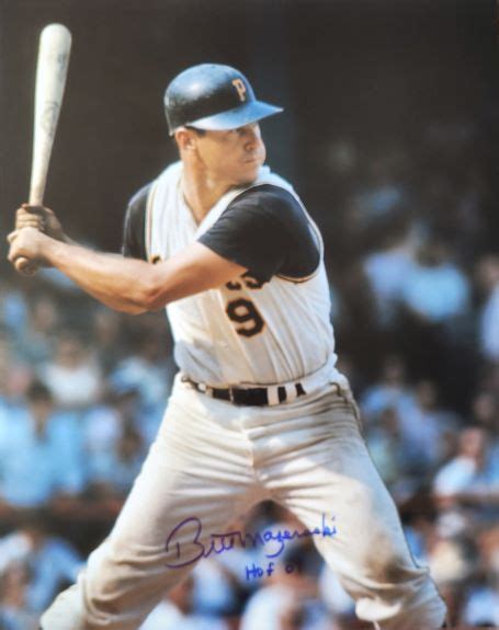 Autographed Bill Mazeroski Hof Pittsburgh Pirates X Photo