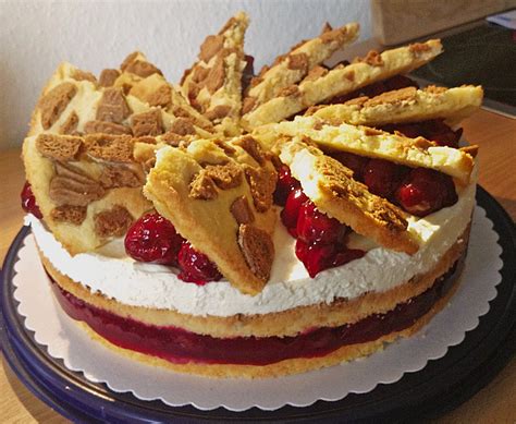 Spekulatius Kirsch Torte Rezept Mit Bild Von Knusperflocken