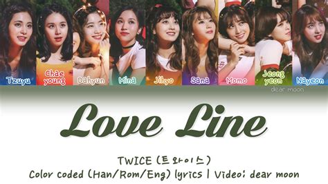 Twice 트와이스 Love Line Color Coded Han Rom Eng Lyrics Youtube