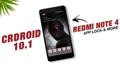 CrDroid 10 1 Update For Redmi Note 4 Android 14 Added App Lock