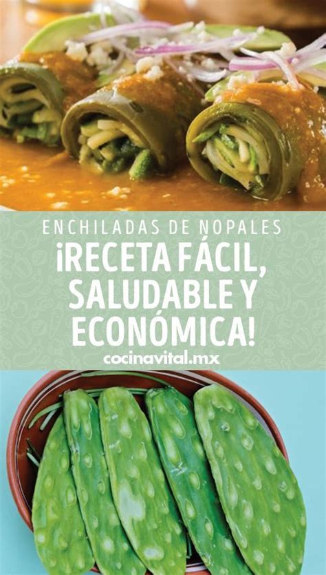 Enchiladas de Nopales Receta fácil saludable y económica Receta