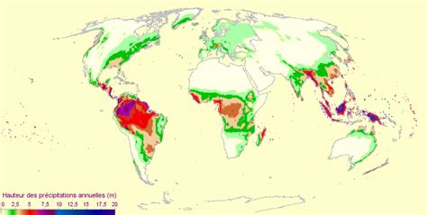 Carte Des Pr Cipitations Annuelles Dans Le Monde