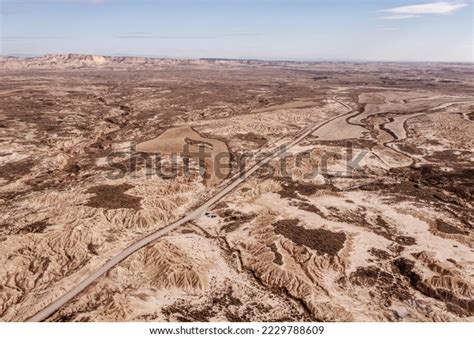 Drone Aerial View Bardenas Reales Desert Stock Photo 2229788609 | Shutterstock