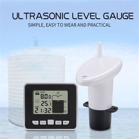 Ultrasonic Water Tank Level Meter Sensor Wtime Alarm Transmitter