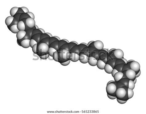 Lycopene Red Tomato Pigment Molecule 3d Stock Illustration 565233865