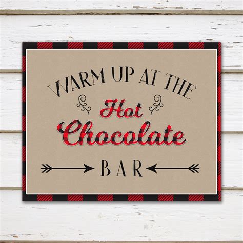 Printable Hot Chocolate Bar Sign