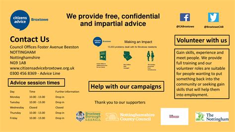 Citizens Advice Bureau Let S Go To Beeston