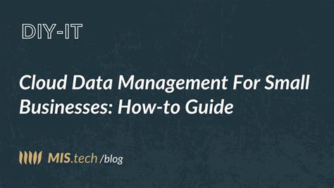 Cloud Data Management For Small Businesses How To Guide