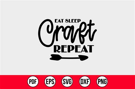 Eat Sleep Craft Repeat Svg Graphic By Abdul Mannan125 · Creative Fabrica