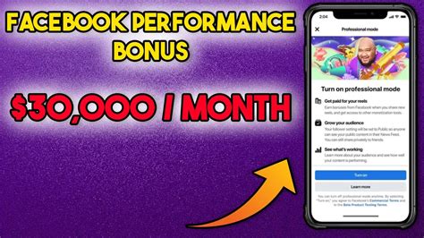 How To Earn Money With Facebook Performance Bonus Youtube