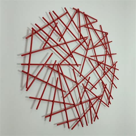 Red Wall Sculpture Metal Wall Art Red Abstract Sculpture - Etsy