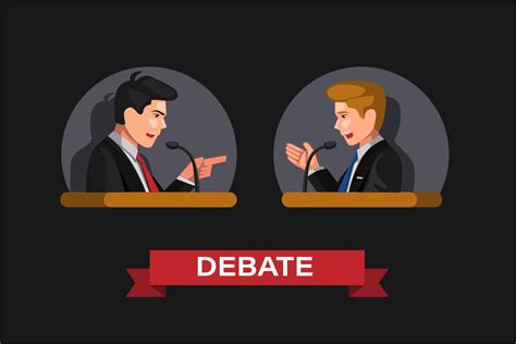 Debate In Presidential Election Vector Graphic By Aryo Hadi Creative