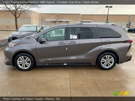 Predawn Gray Mica 2021 Toyota Sienna Platinum Awd Hybrid Noble