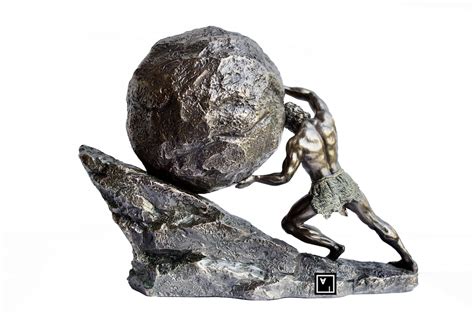 Sisyphus Statue.sisyphus Who Pushes the Eternal Boulder. - Etsy