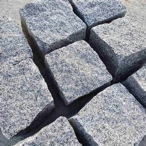 Grey Granite Splitface Cobblestone X X Cm Ton Sqm