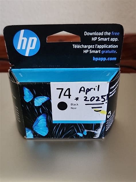 Genuine Hp 74 Black Ink Cb335wn April 2025 2025 Not