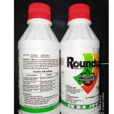 Jual Roundup Obat Pembasmi Rumput 200 Ml Herbisida Roundup 486SL Obat