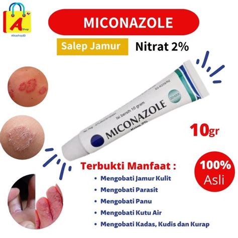 Jual Miconazole Nitrate Cream G Saleb Gatal Kutu Air Panu Parasit