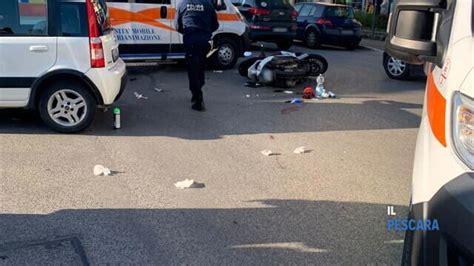 Incidente A Montesilvano Schianto Tra Scooter E Auto Grave Il