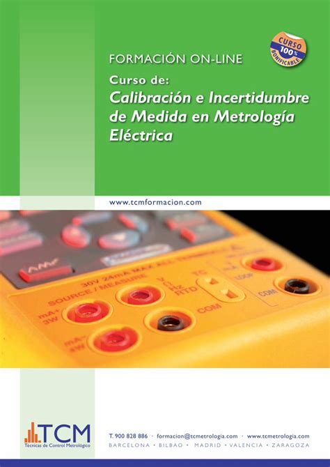 PDF N Curso de Calibración e Incertidumbre de Medida en Curso