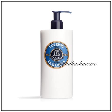 Jual Loccitane Ultra Rich Body Lotion With Shea Butter 500ml Shopee