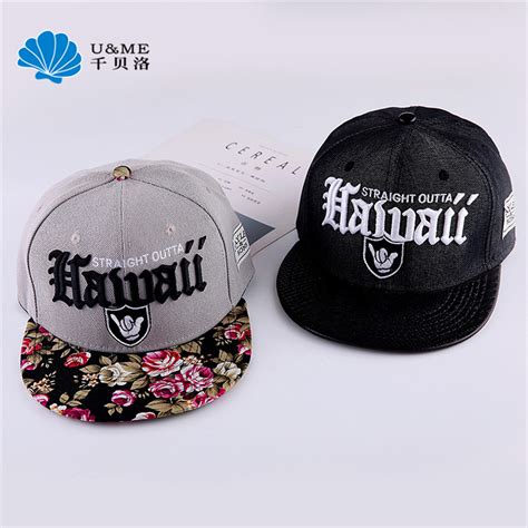 Custom 3D Embroidery Sublimation Brim Snapback Cap Hip Hop Hat China