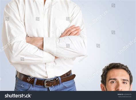 height difference   men blue stock photo  shutterstock