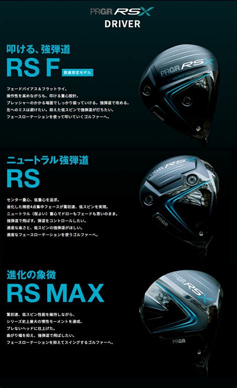 【楽天市場】prgr Rs F Driver プロギア Rs Xシリーズ Rs F ドライバー 2024年モデル Tour Ad For