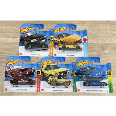 Hot Wheels SHORT CARD Series ACURA NSX RANGE ROVER DIMACHINNI VELOCE