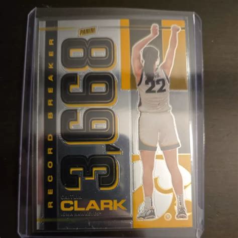 2024 PANINI CAITLIN Clark Collection Record Breaker Chrome Iowa