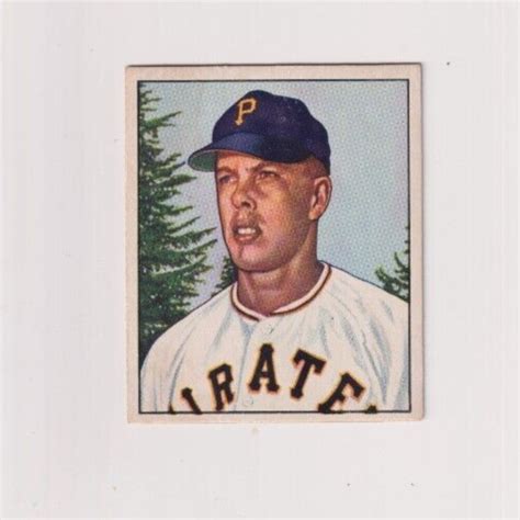 Cliff Chambers Bowman Baseball Vintage Rookie Card Pittsburgh