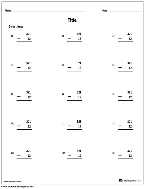 Subtração Valor Posicional Storyboard por pt examples